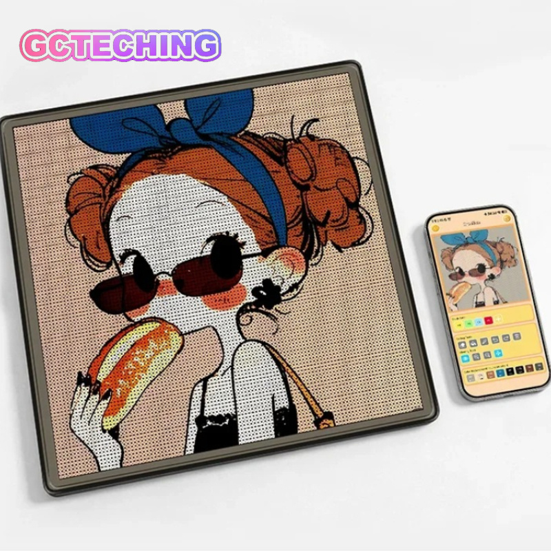 Jewelry Making Board - DIY スマート LED ペグボード APP 制御電子ヒューズビーズ溶解ボード大型正方形アイロンビーズクラフトキット子供用ギフト