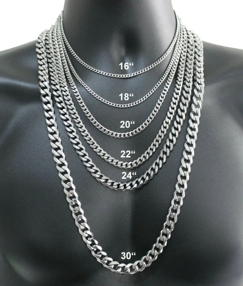 Lobster Clasp Silver - メンズ 925 スターリングシルバーネックレス 2/4/6/8/10/12 ミリメートル 40-75