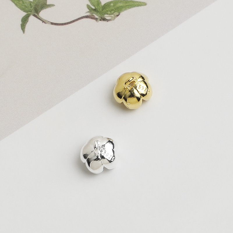 925スターリングシルバー製 ミニフラワーチャーム ジルコニ - Jewelry Making In La のレビューと価格