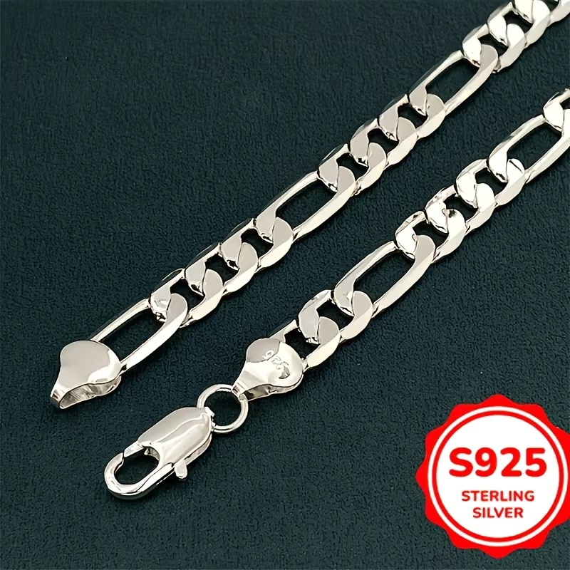 卸売用、メンズ用925スターリングシルバー製ネックレス。2/ - Lobster Clasp Silver のレビューと価格
