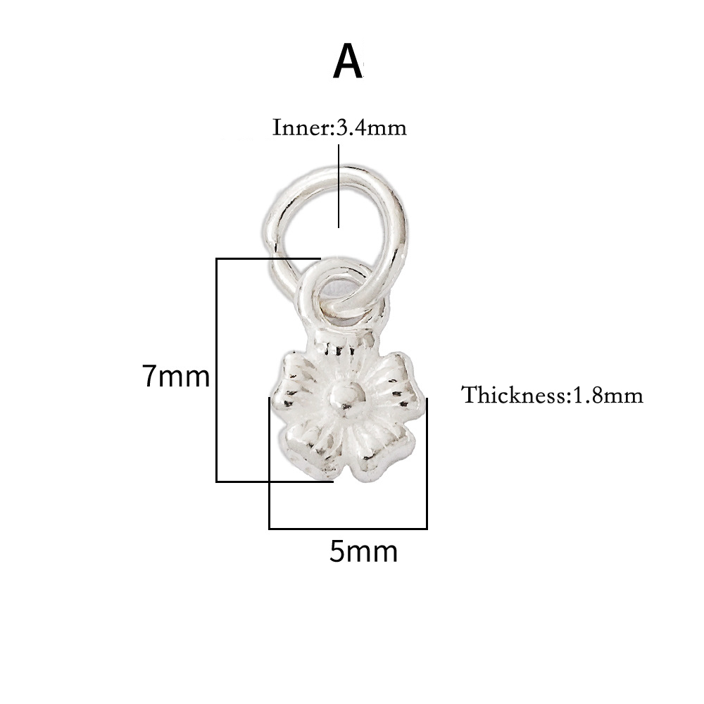 925シルバー製、小ぶりのチャーム。レトロ調の酸化加工を施し - Jewelry Making In La のレビューと価格