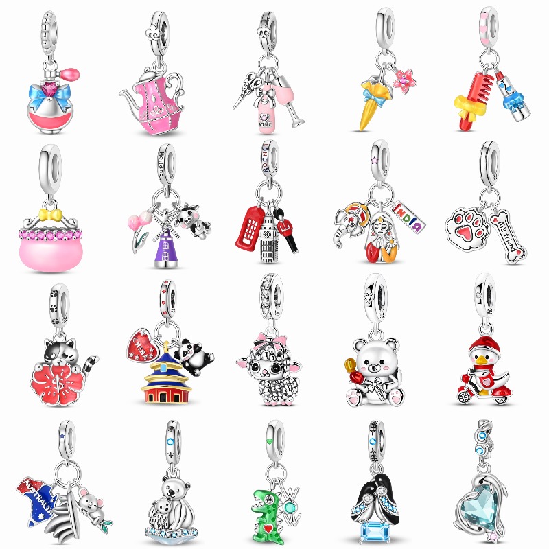 トラベルシリーズ オリジナルチャーム 925シルバー ロンド - Jewelry Making London のレビューと価格