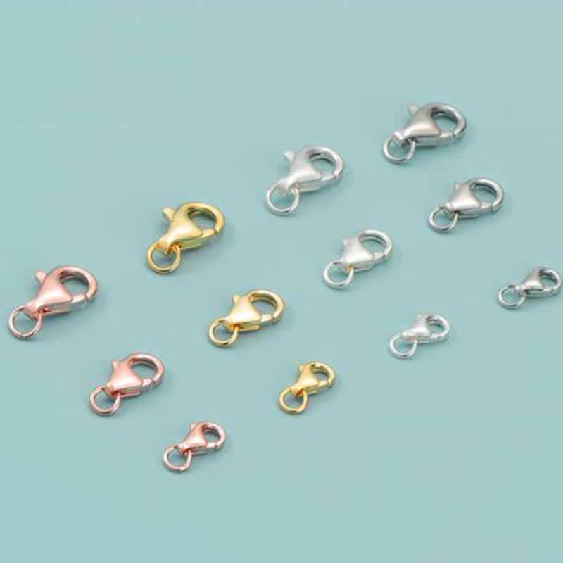 2個入り 本物の純銀925製 ロブスタークラスプ ゴールドバ - Lobster Clasp Silver のレビューと価格