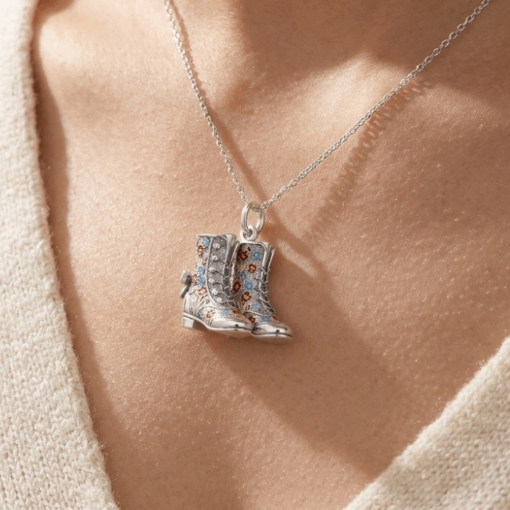 おしゃれなステンレス製の漫画風ペンダント。ミニチュアの英国を - Jewelry Making London のレビューと価格