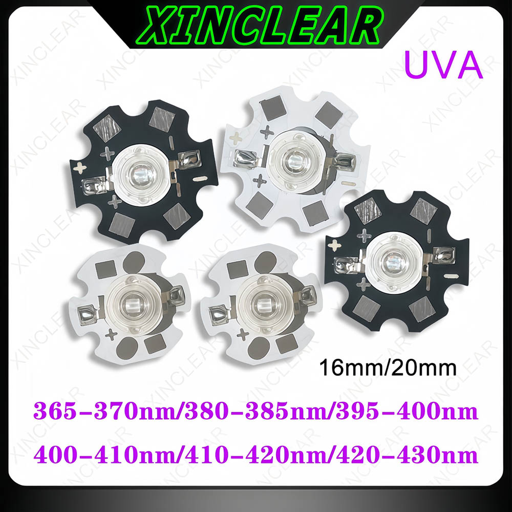 3W UVA LEDチップ UVA 370nm 380nm  - Jewelry Making Board のレビューと価格
