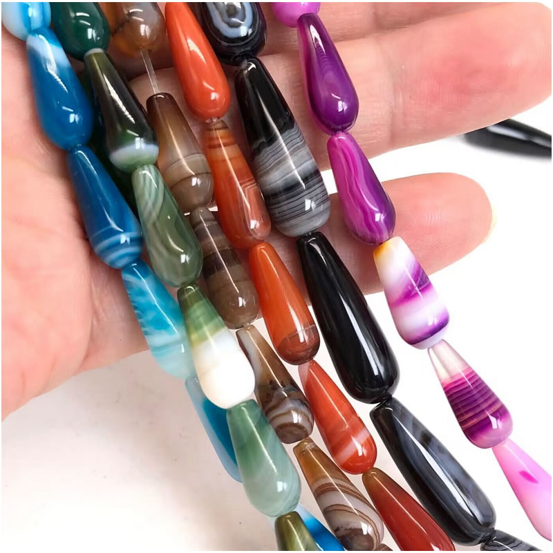 ジュエリー作り用の色とりどりの天然石ビーズ,ルーズスペーサー - Jewelry Making Gemstones のレビューと価格